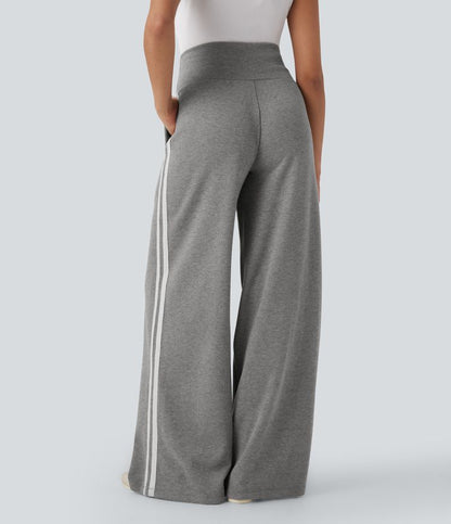 Elena – Pantalón de Pierna Ancha con Cintura Alta