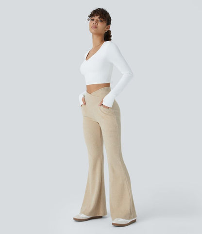 Sofia – Pantalón Flare de Cintura Alta
