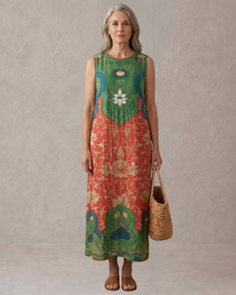 Alma – Vestido Midi Bohemio Floral