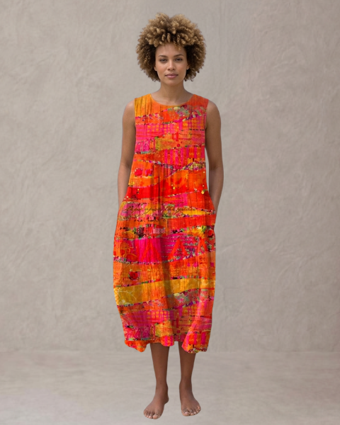 Alba – Vestido Midi Sunset
