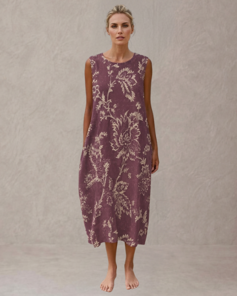 Aurora – Vestido Midi Floral Bohemio