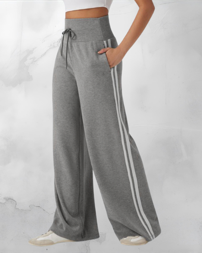 Elena – Pantalón de Pierna Ancha con Cintura Alta