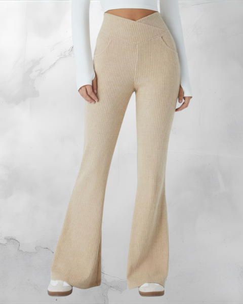 Sofia – Pantalón Flare de Cintura Alta