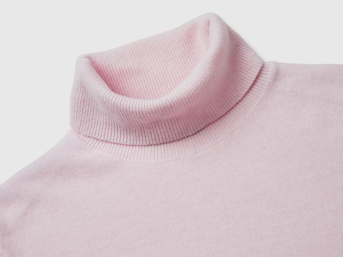 Elena – Jersey de Lana Merino con Cuello Alto