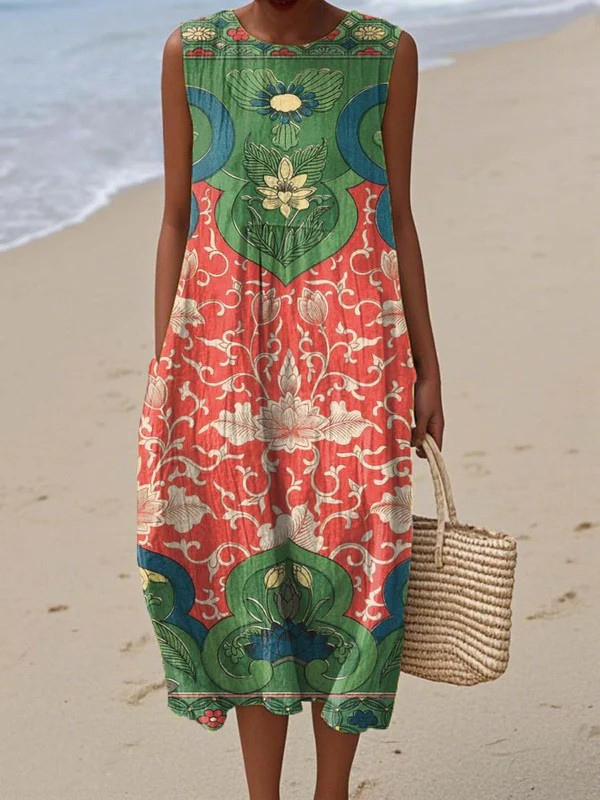 Alma – Vestido Midi Bohemio Floral