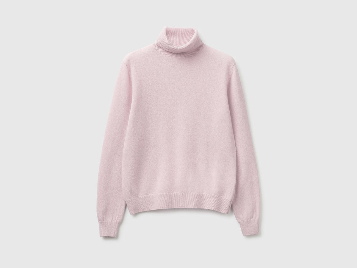 Elena – Jersey de Lana Merino con Cuello Alto